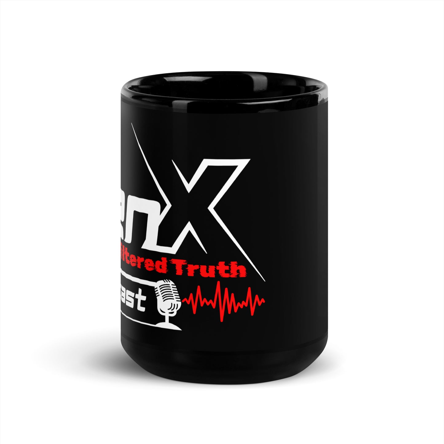 Gen X Unfiltered Truth Black Glossy Mug