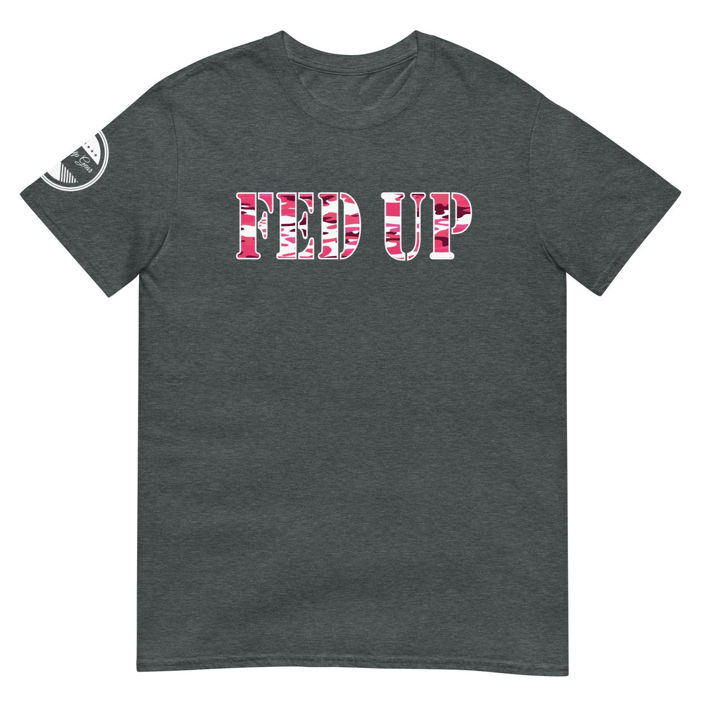 Straight Pink Camo Short-Sleeve Unisex T-Shirt