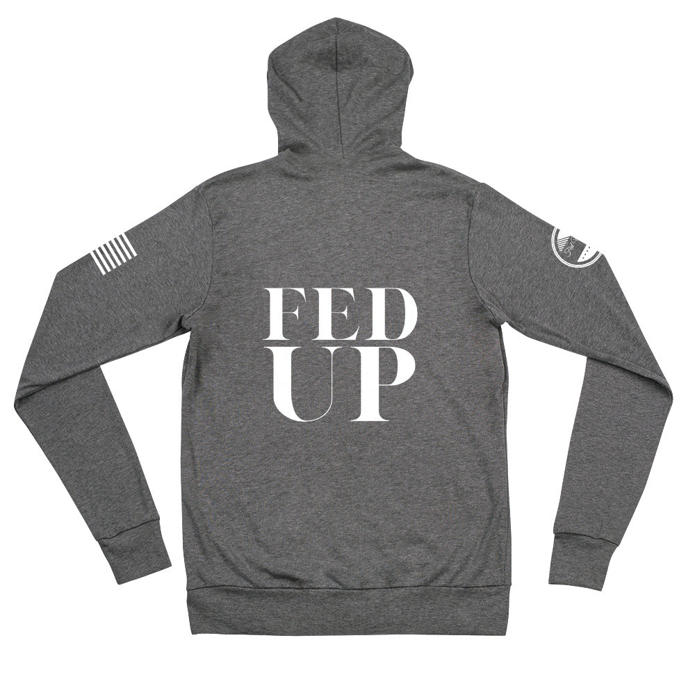 STACKED Unisex zip hoodie