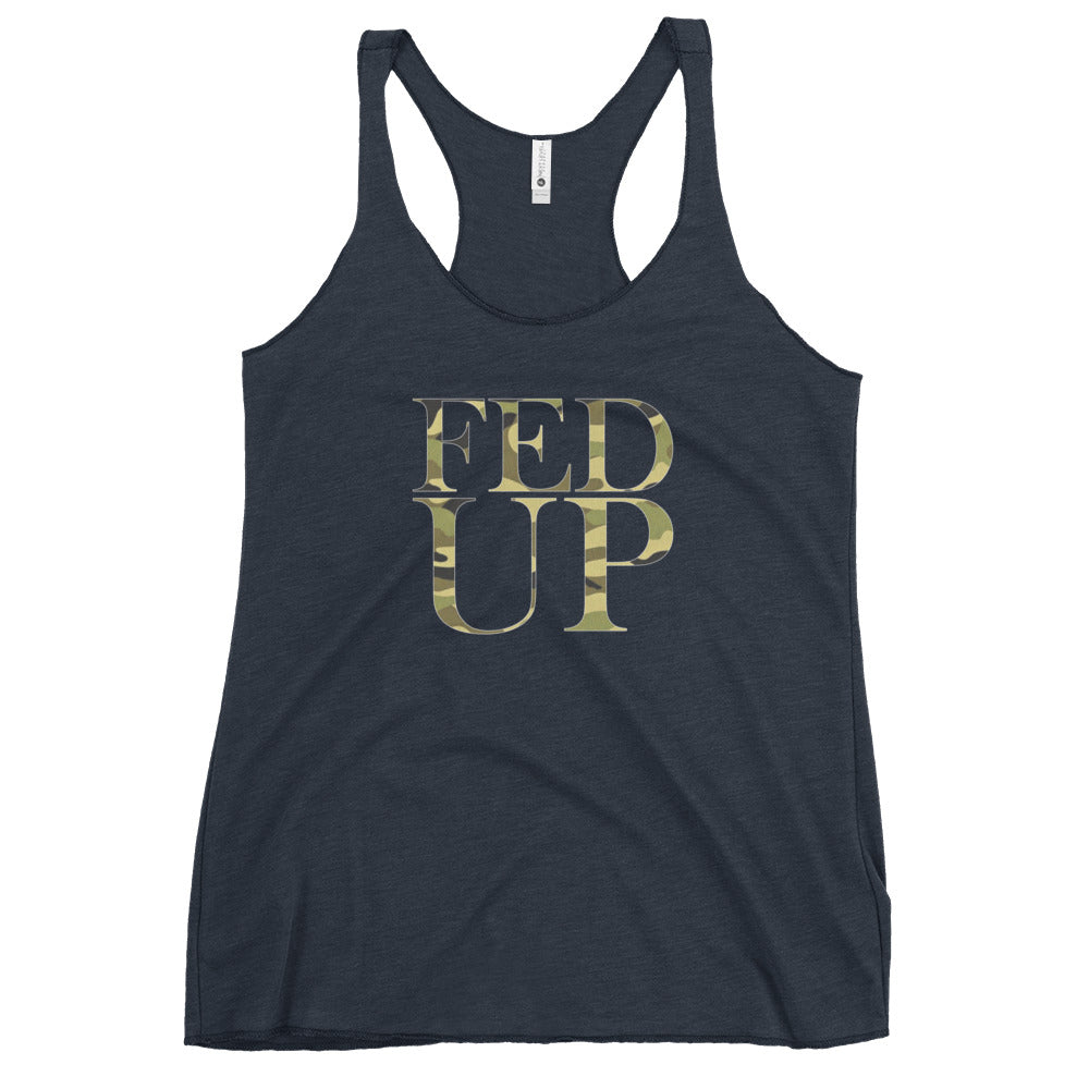 STACKED CAMMO Women's Racerback Tank