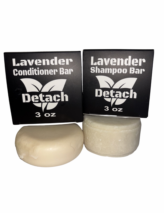 Detach Lavender Shampoo & Conditioner Bar Set