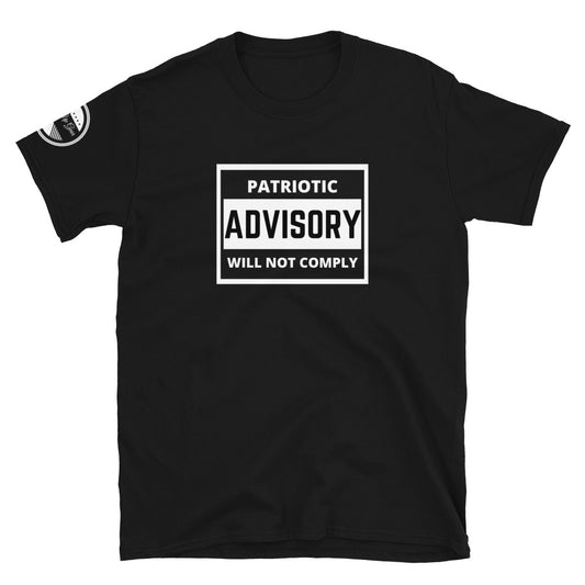 ADVISORY BLACK Short-Sleeve Unisex T-Shirt