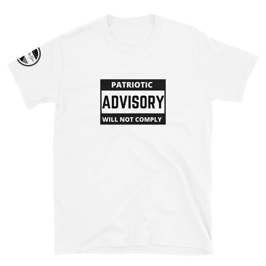 ADVISORY WHITE Short-Sleeve Unisex T-Shirt