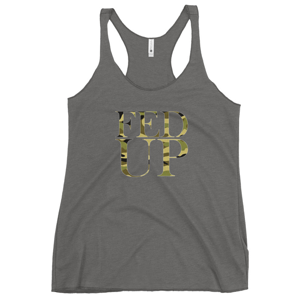 STACKED CAMMO Women's Racerback Tank